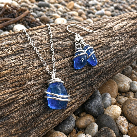 Seaham Sea Glass Jewellery Set