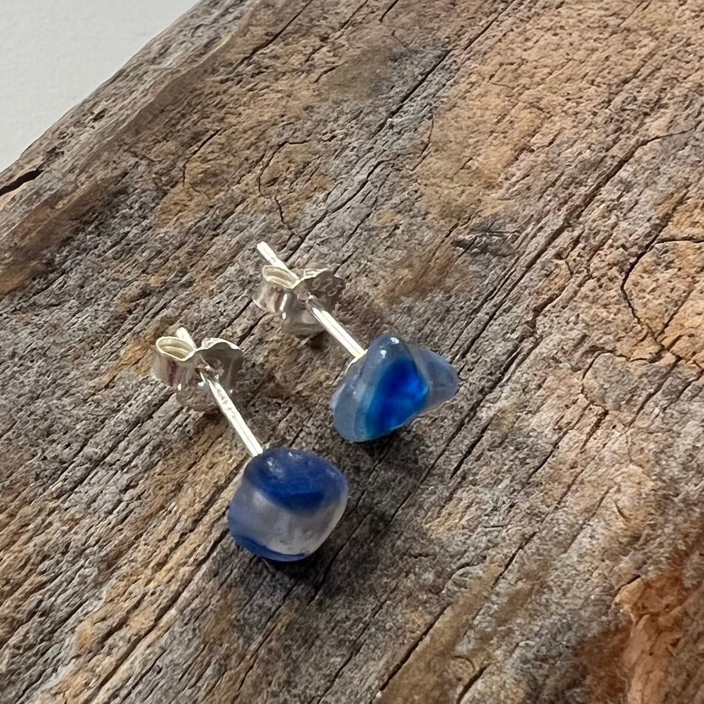 Seaham Sea Glass Stud Earrings