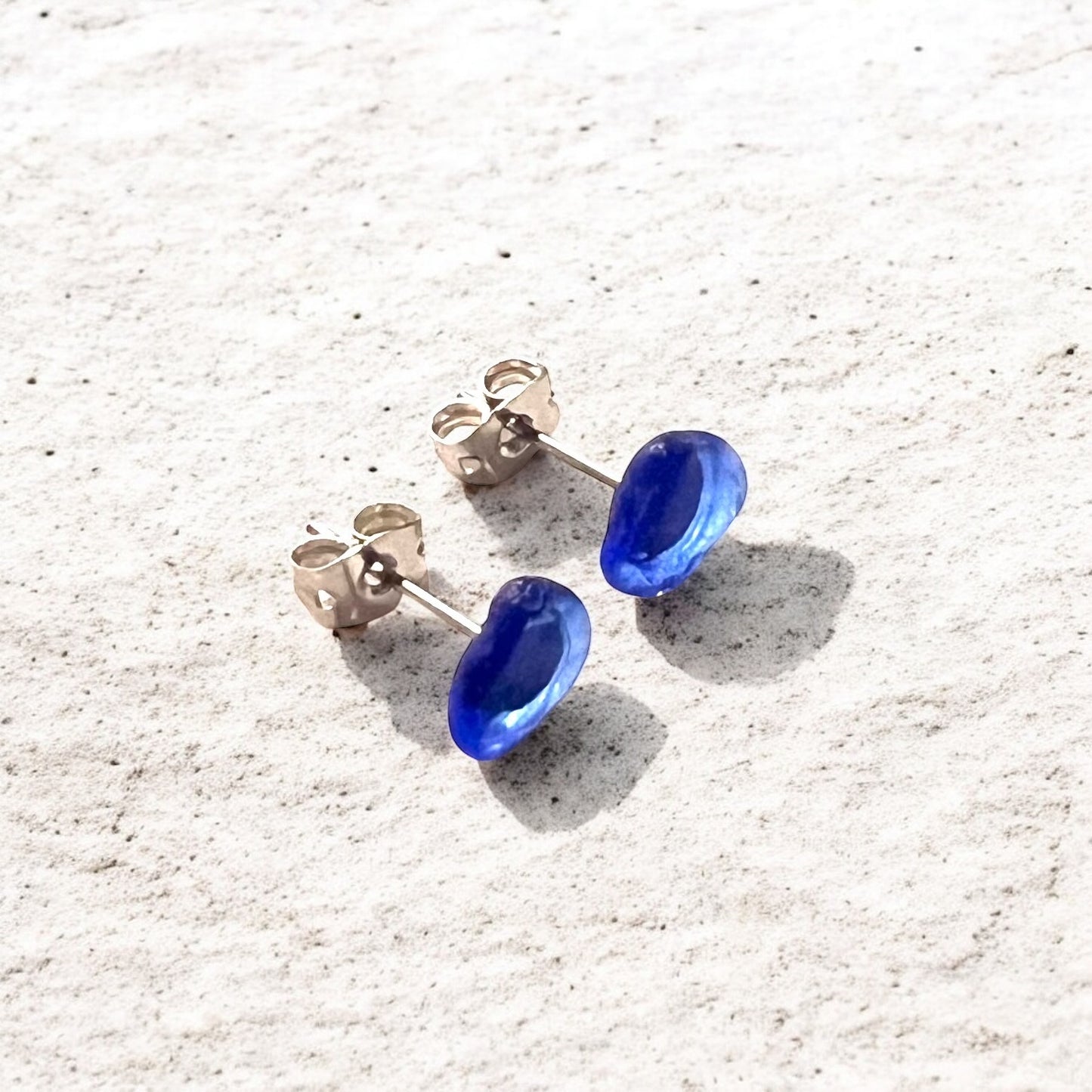 Kent Sea Glass Stud Earrings