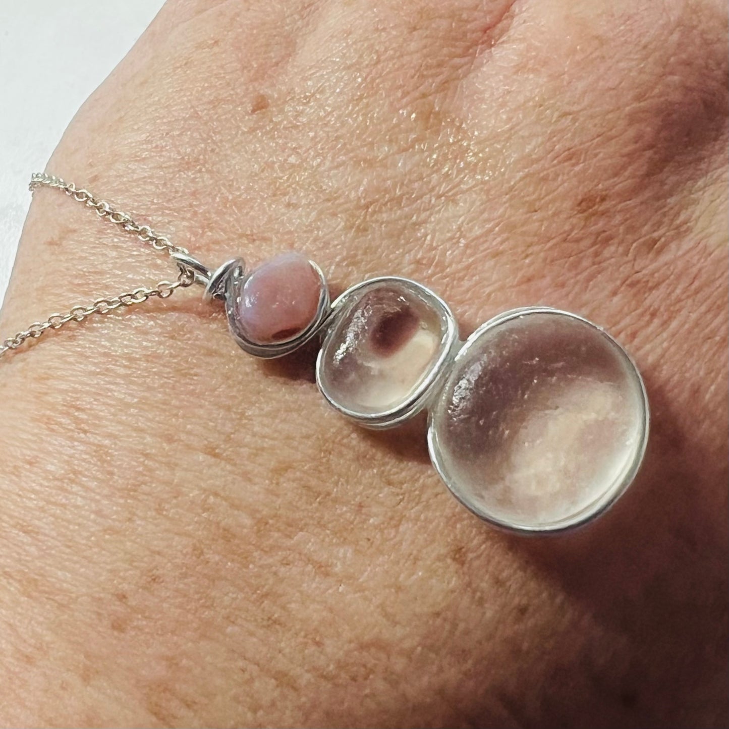 Three Piece Seaham Sea Glass Pendant