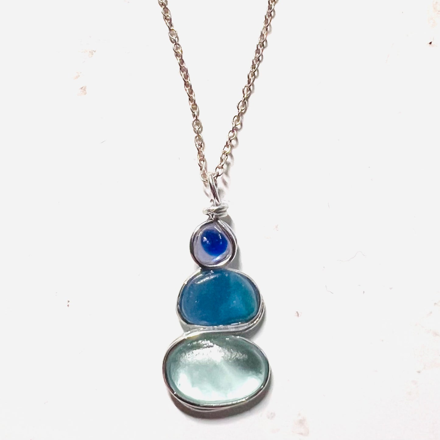 Three Piece Seaham Sea Glass Pendant