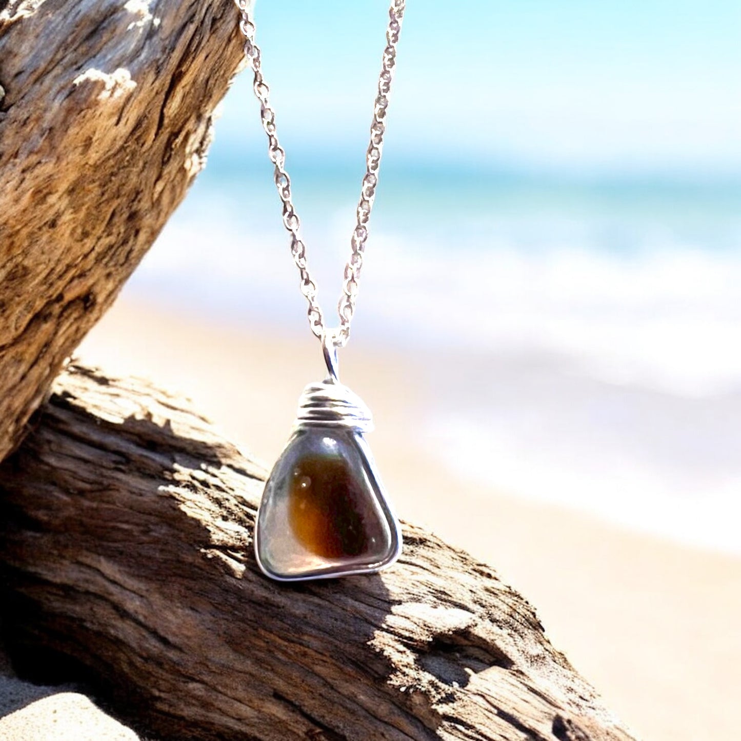 Multi Tone Seaham Sea Glass Pendant