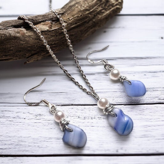 Kent Sea Glass Jewellery Set