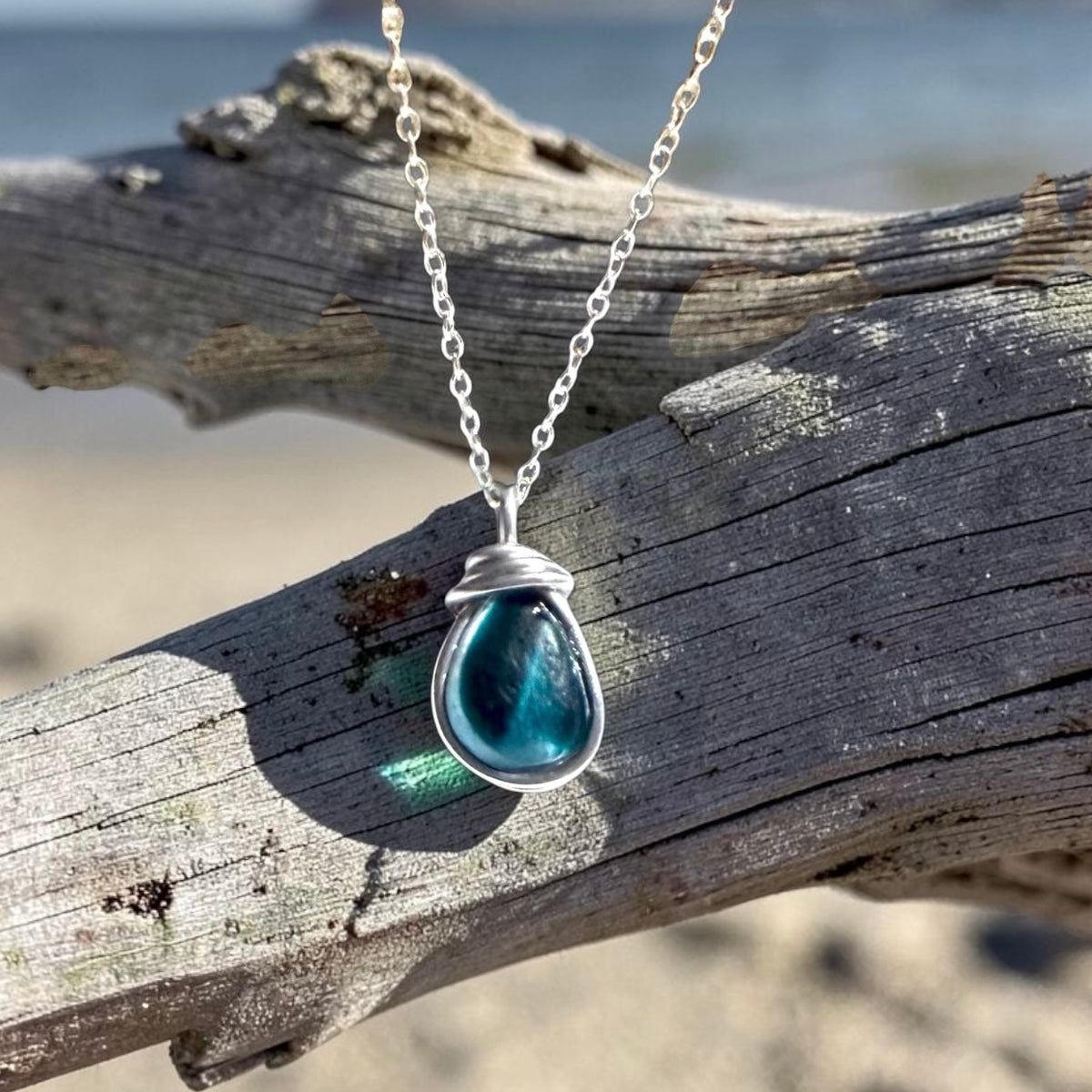 Small Seaham Sea Glass Multi Pendant