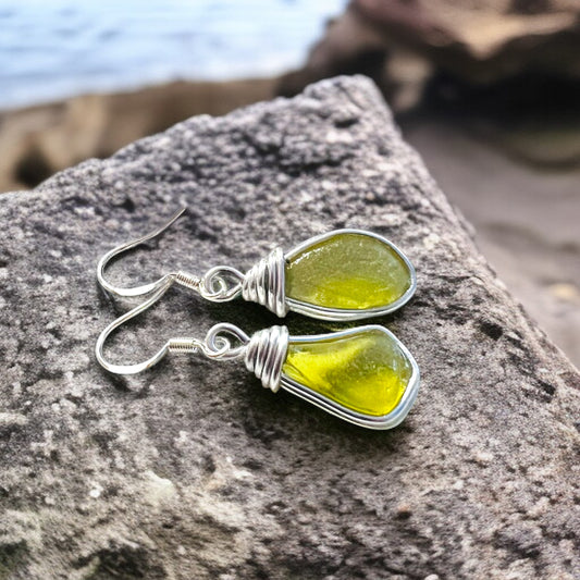 Seaham Sea Glass Earrings