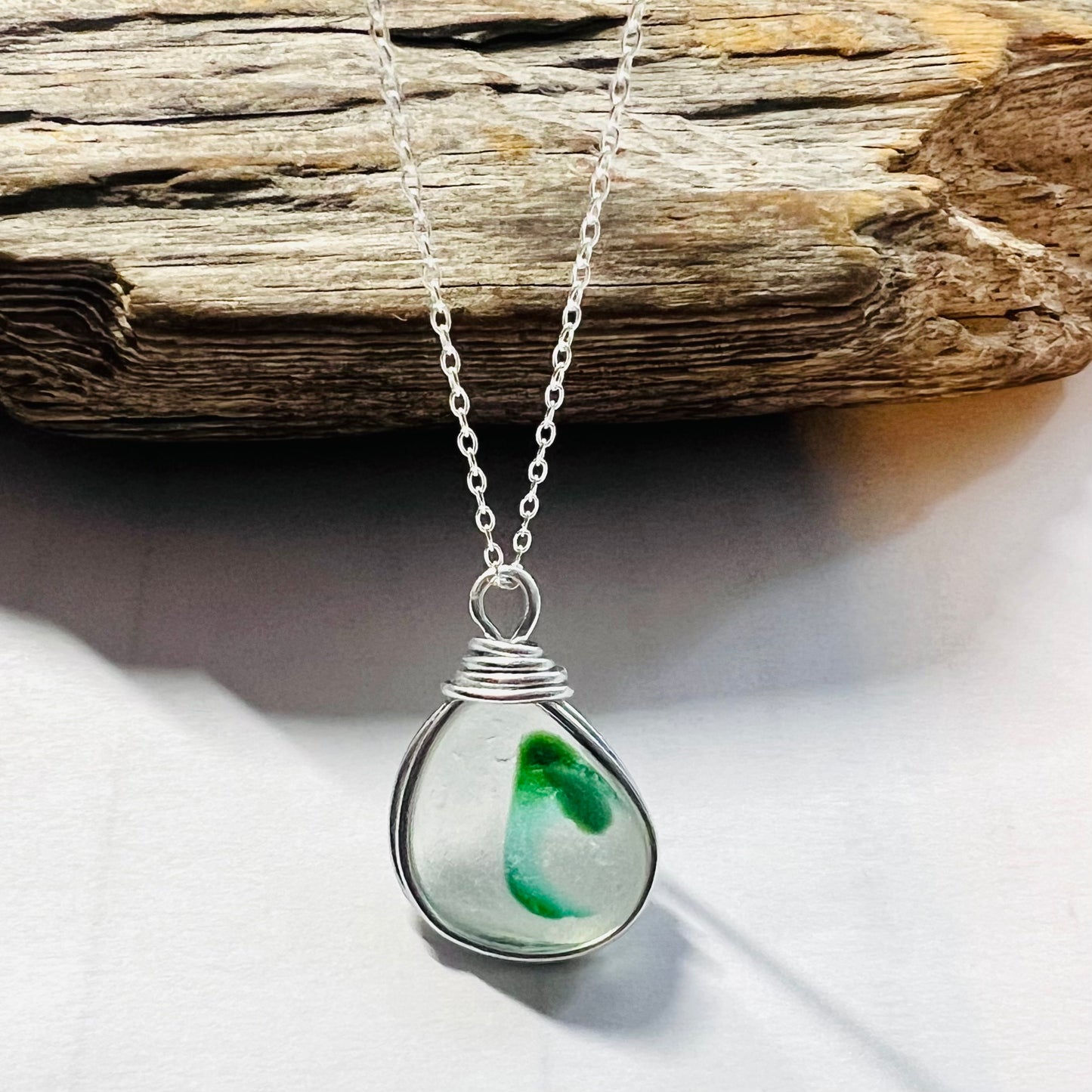 Seaham Sea Glass Multi Tone Pendant