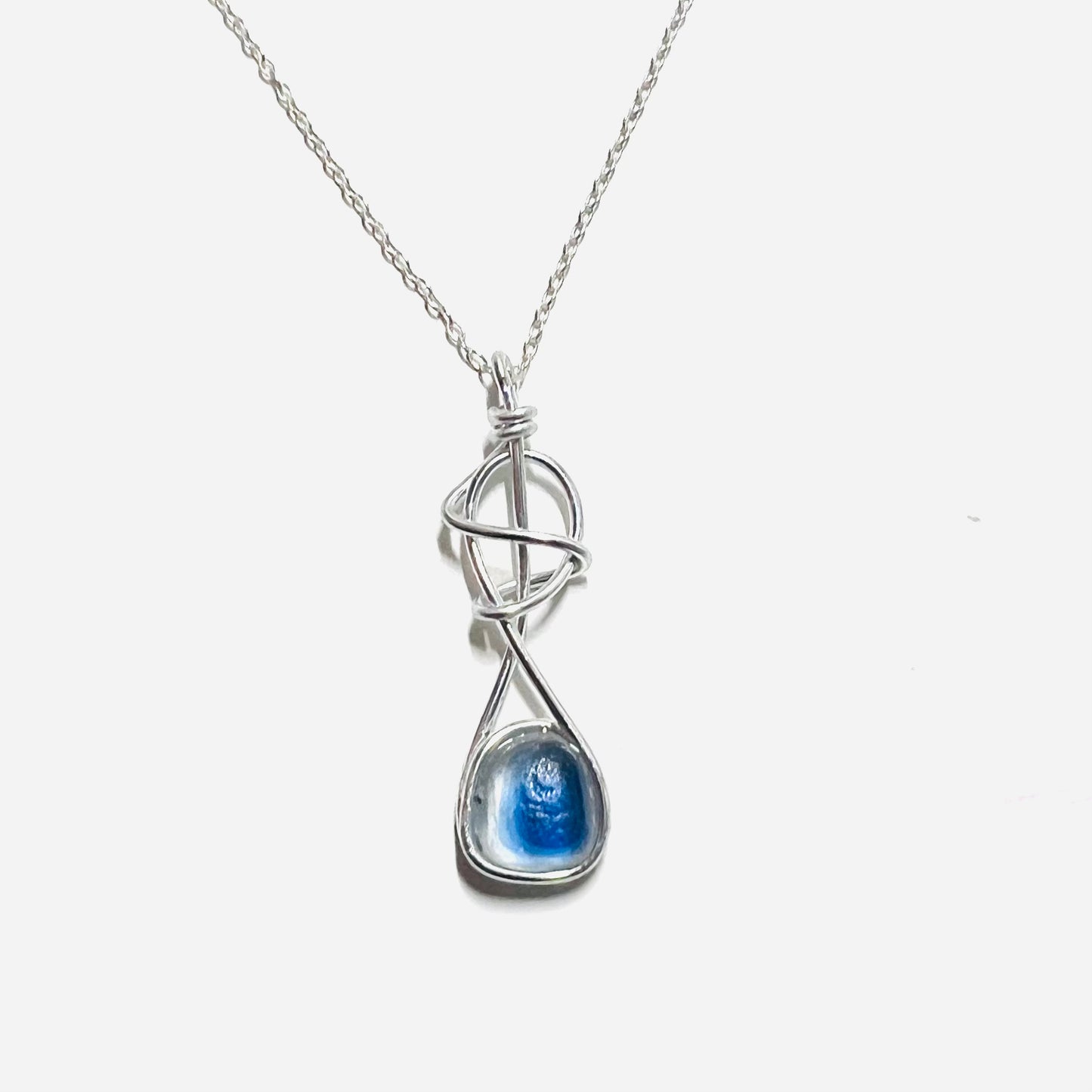 Swirly Seaham Sea Glass Pendant