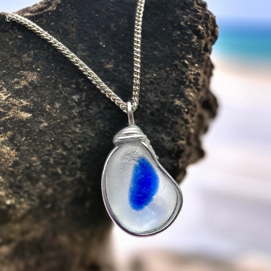Seaham Sea Glass Multi Tone Pendant