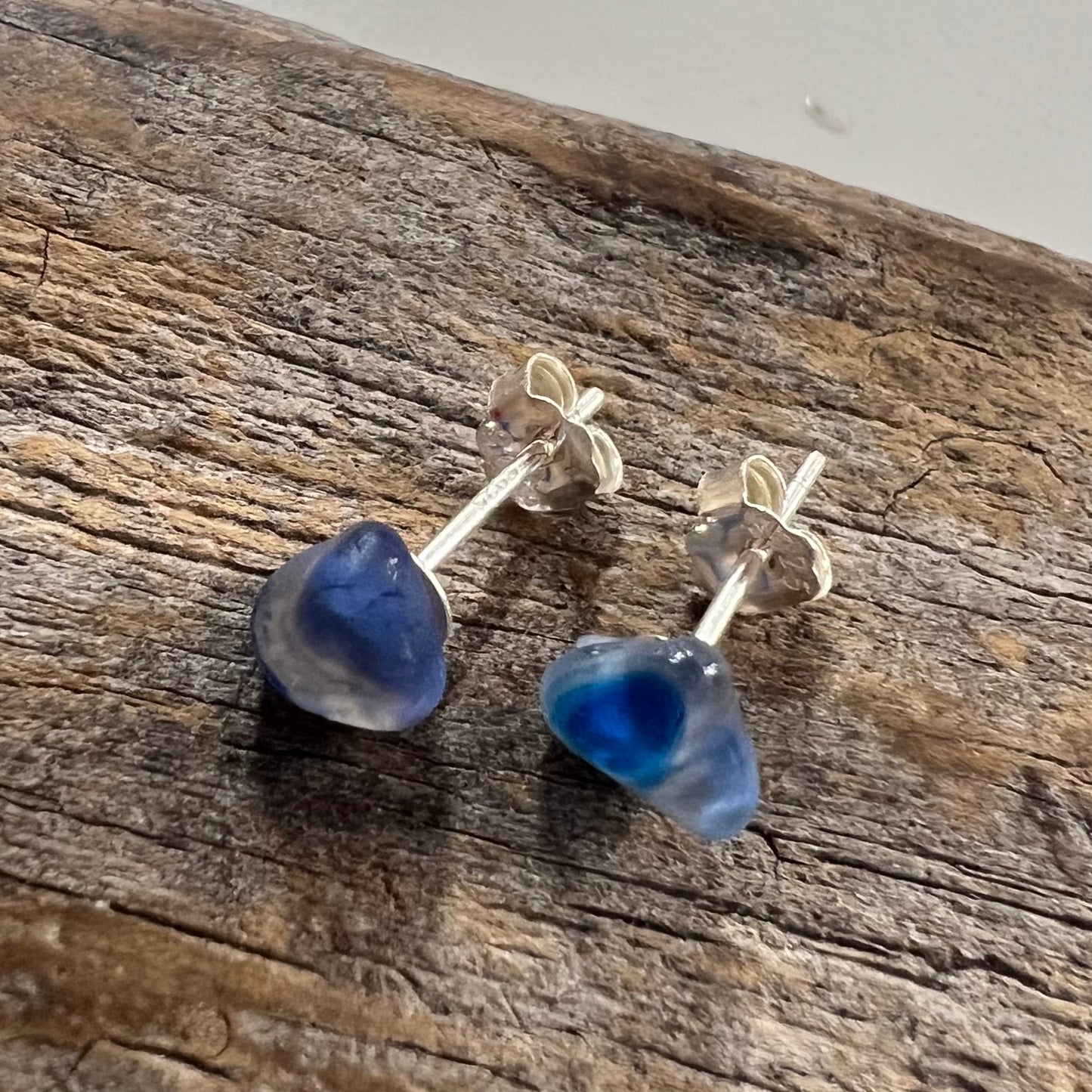 Seaham Sea Glass Stud Earrings