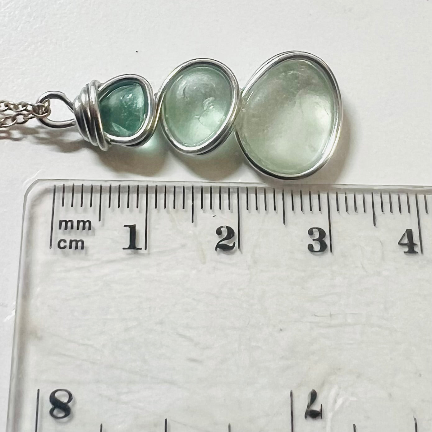 Three Piece Seaham Sea Glass Pendant