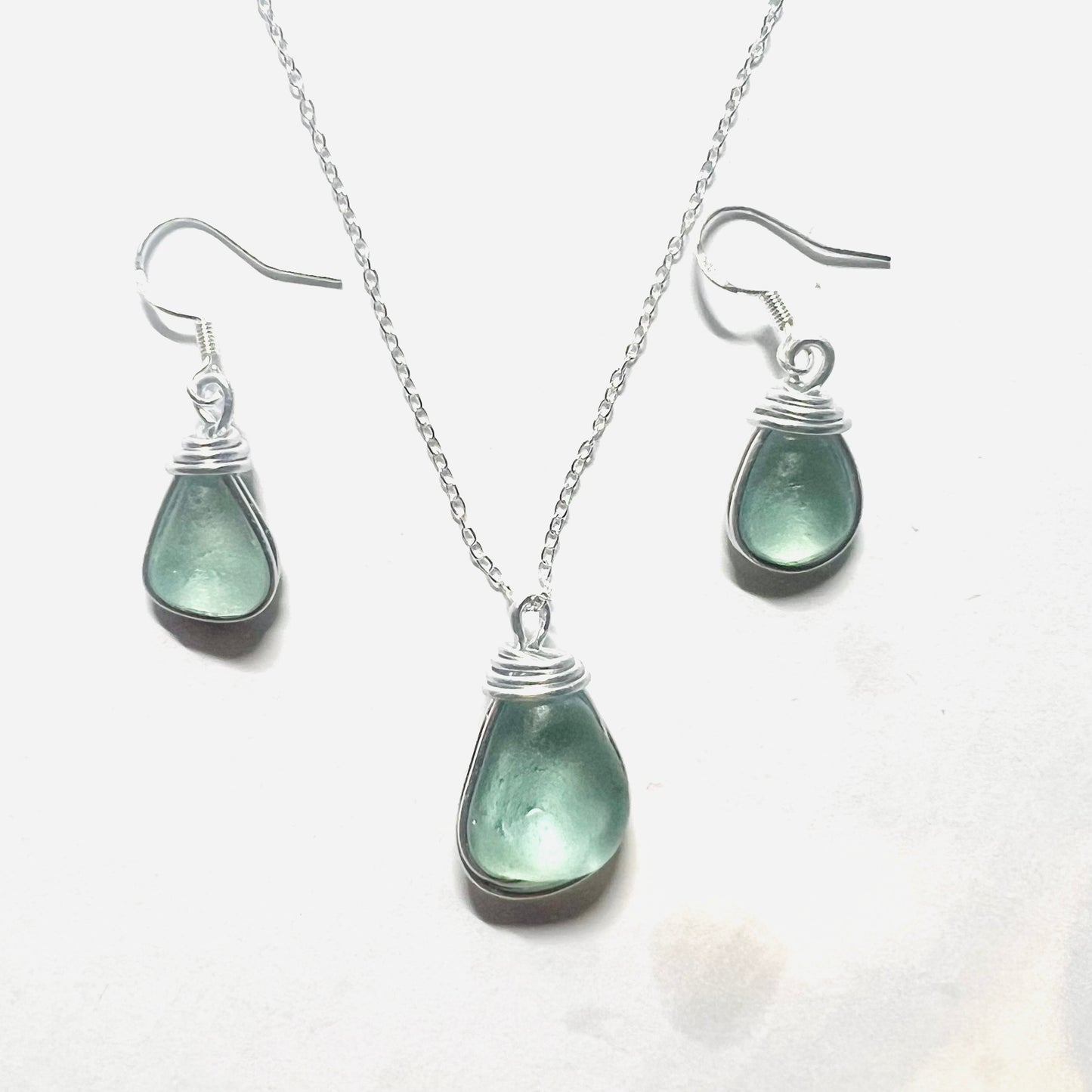 Aqua Seaham Sea Glass Jewellery Set