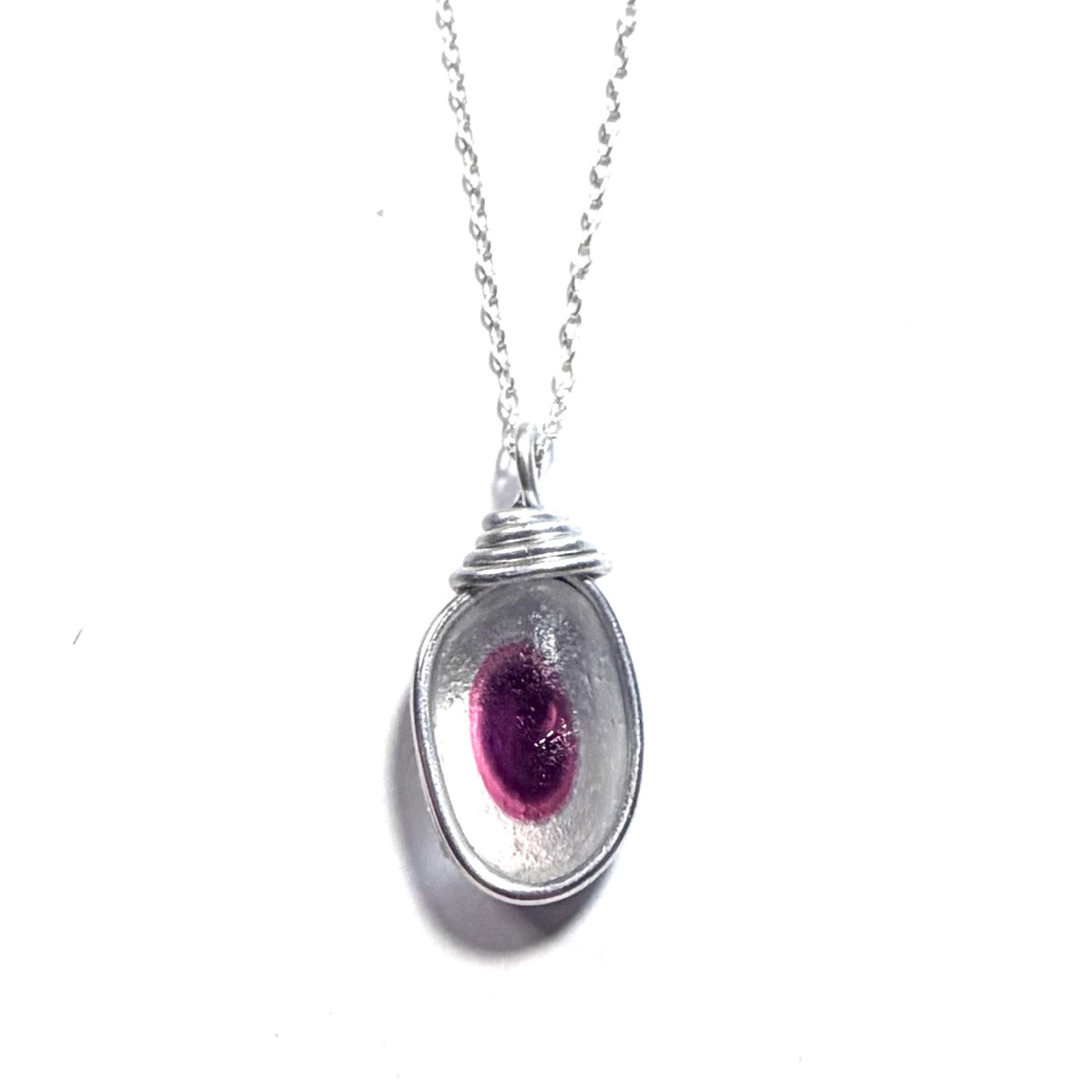 💓💜NOW SOLD OUT💜💕 Very Rare Pink and Purple Sea Glass Multi Pendant