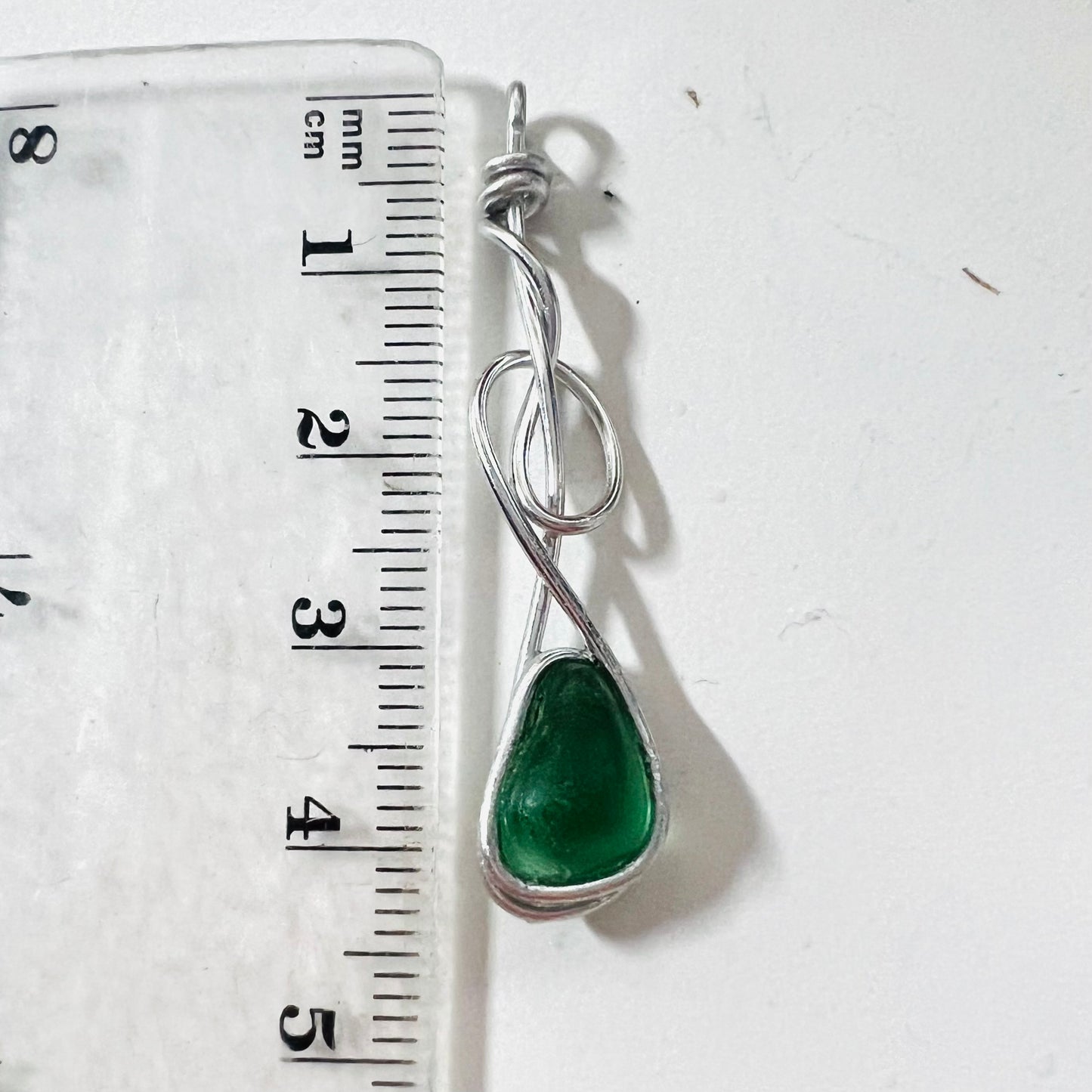 Swirly Seaham Sea Glass Pendant