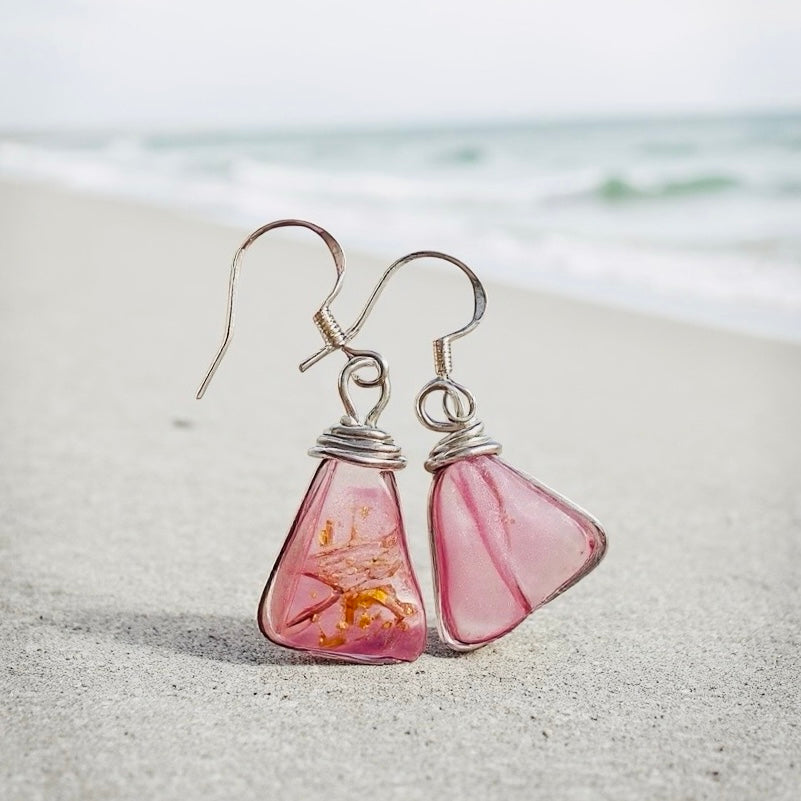 Spanish Sea Glass Earrings