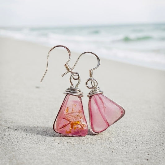 Spanish Sea Glass Earrings