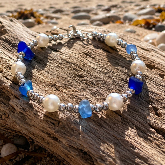 Mixed Sea Glass Bracelet