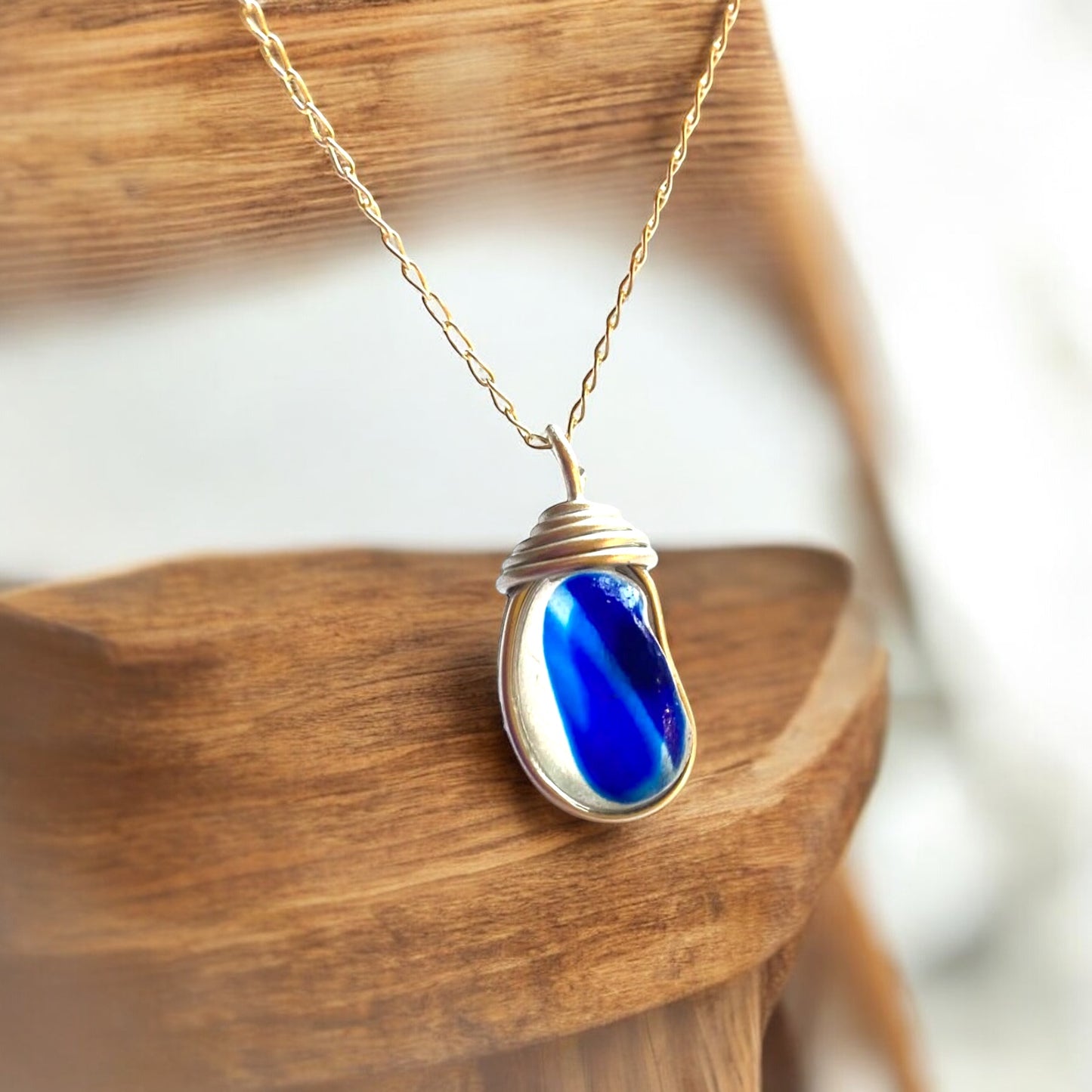 Blues Seaham Sea Glass Multicolour Pendant