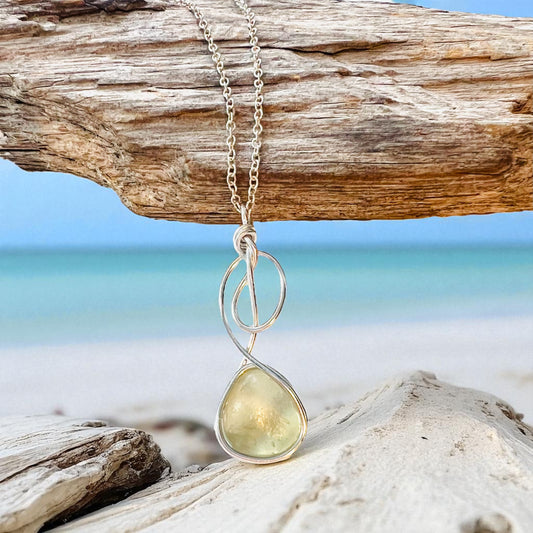 Swirly Seaham Sea Glass Pendant