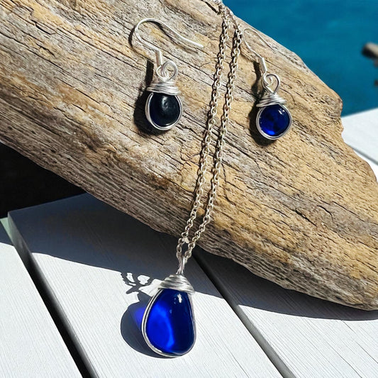 Kent Sea Glass Jewellery Set loop