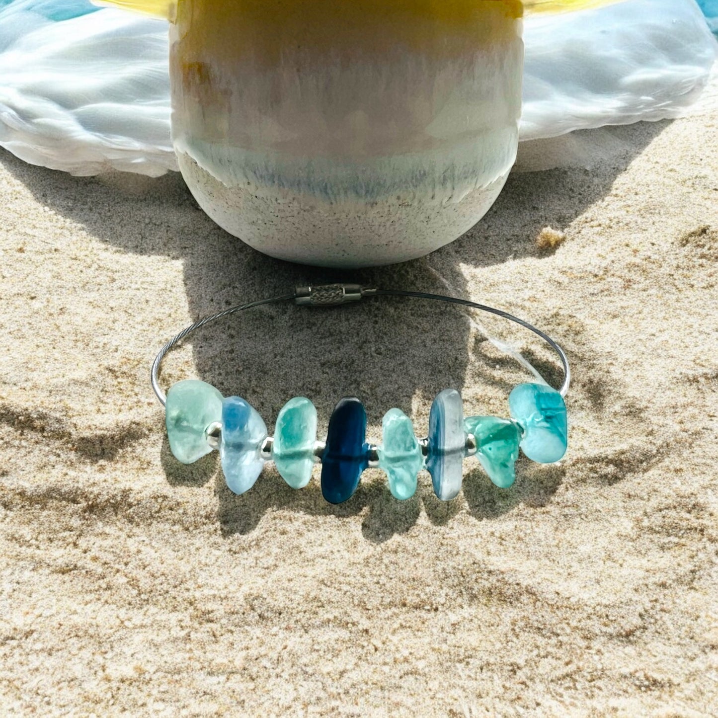 Seaham Sea Glass Bangle