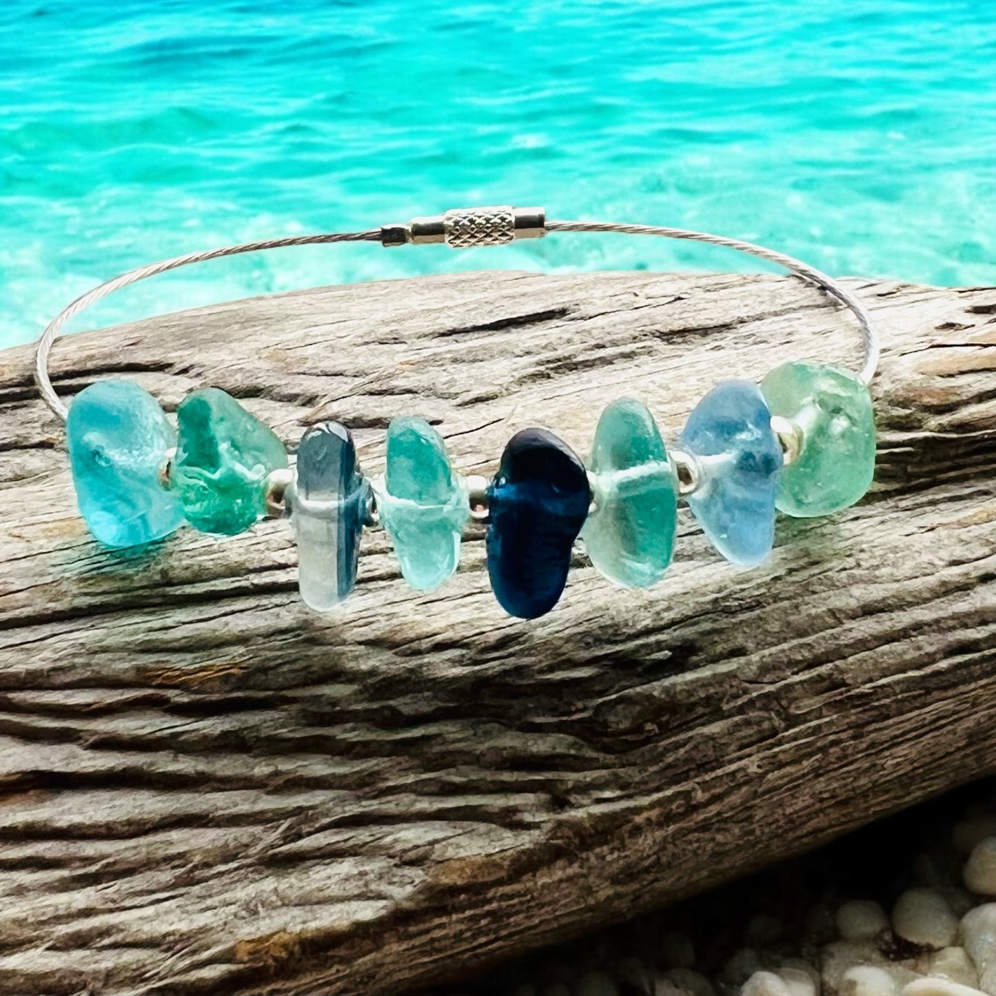 Seaham Sea Glass Bangle