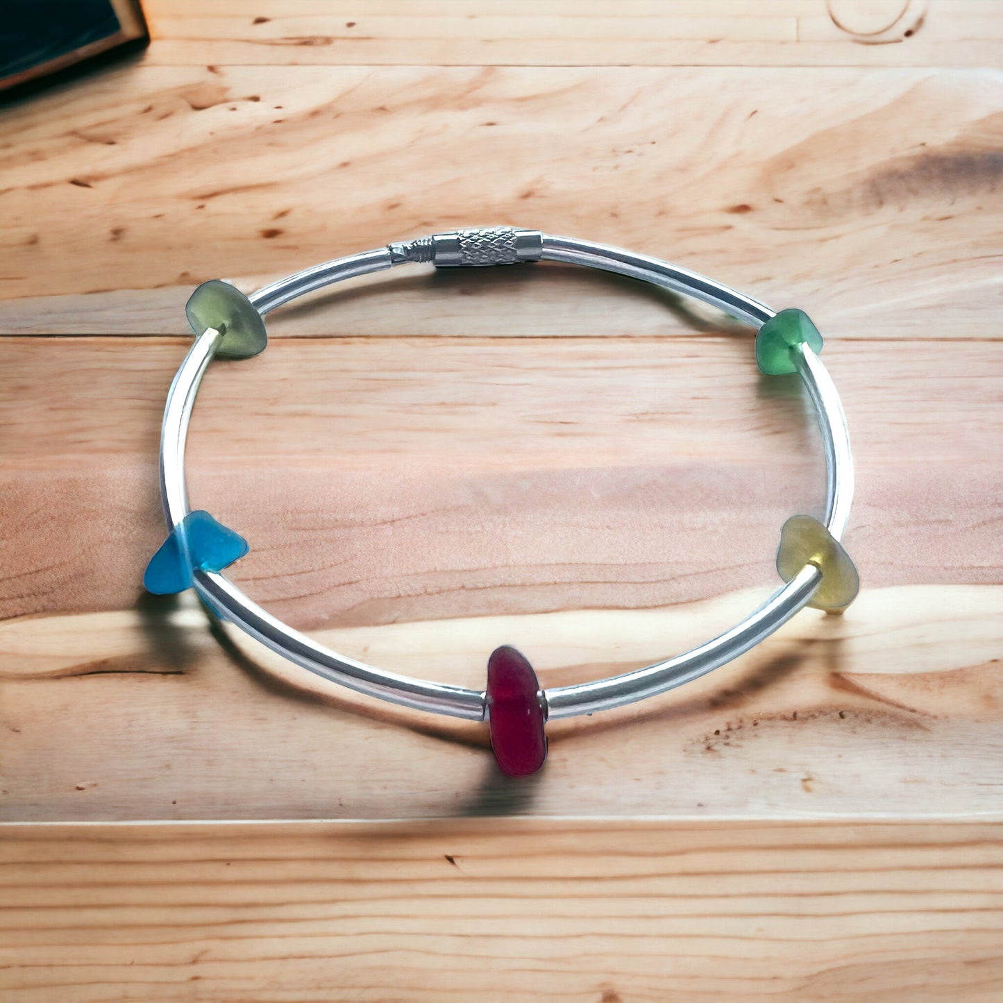 Seaham Sea Glass Bangle Bracelet