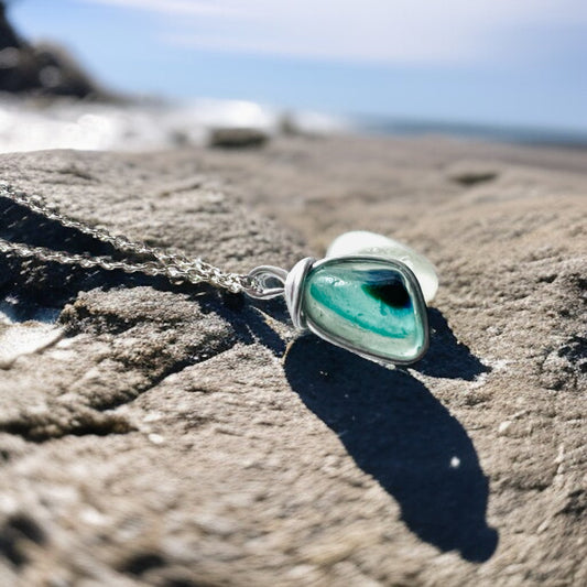 Seaham Sea Glass Multi Pendant