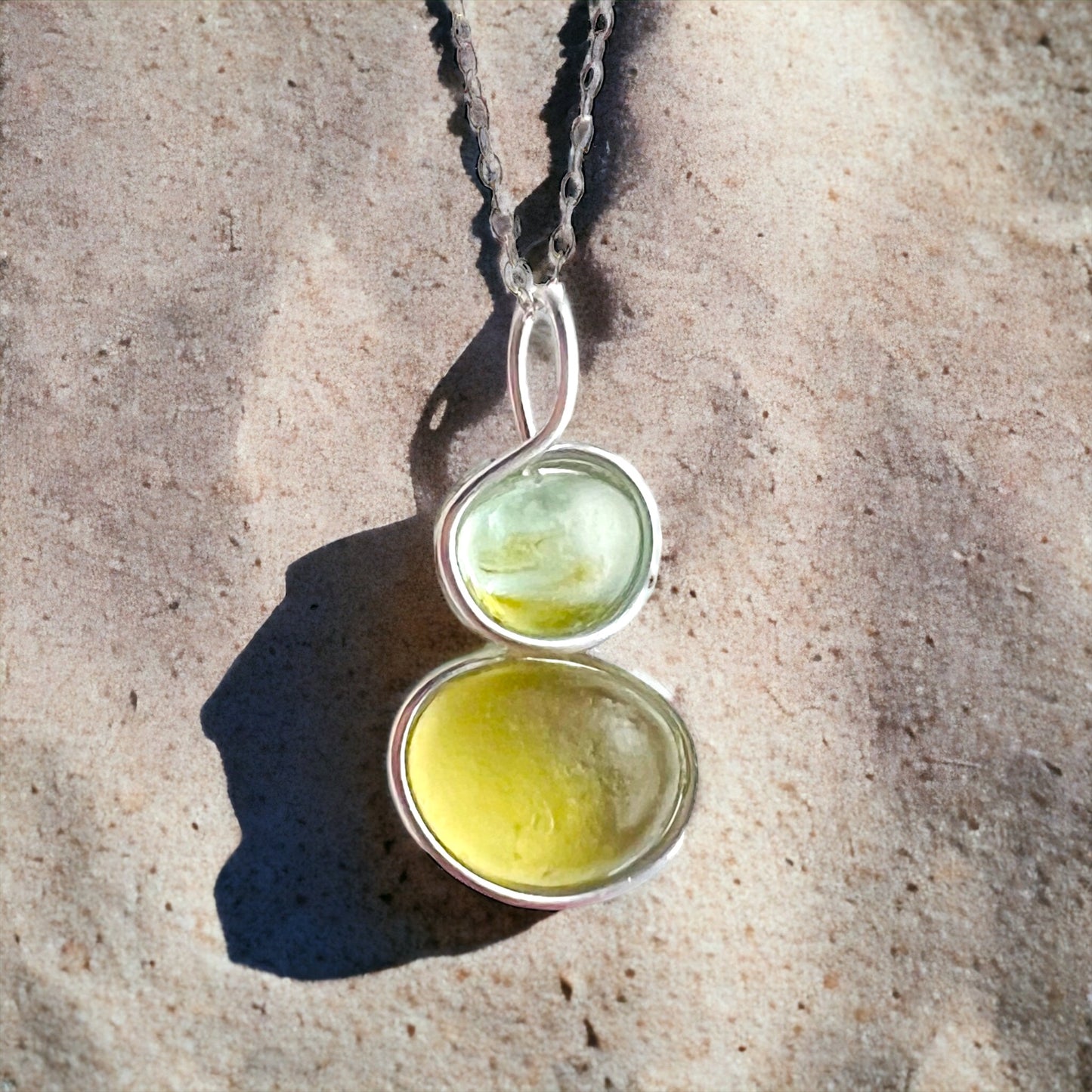 Two Piece Seaham Sea Glass Pendant