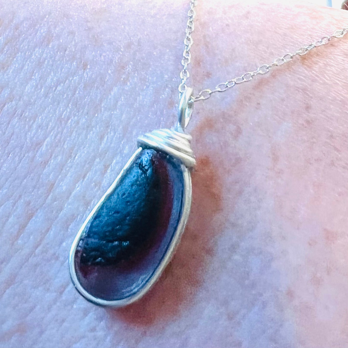 Pretty Seaham Sea Glass Multicolour Pendant