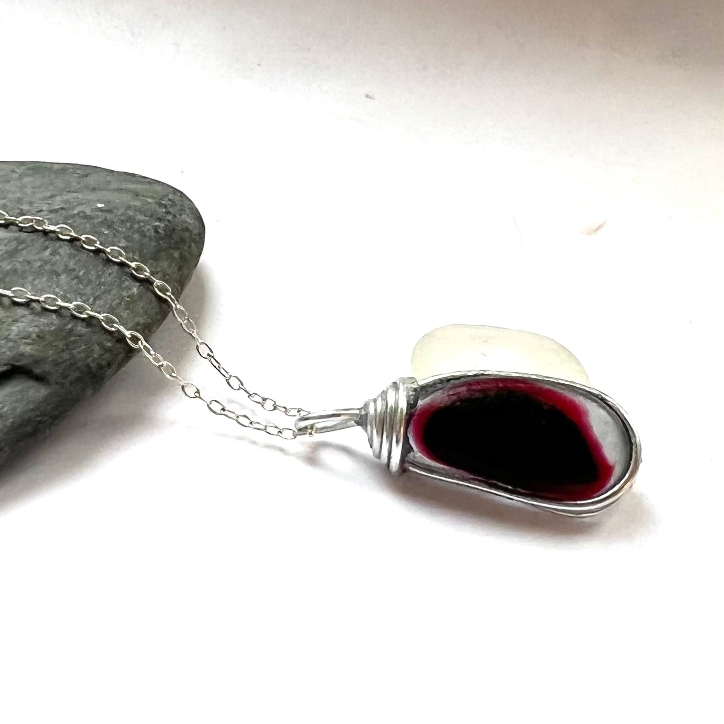 Pretty Seaham Sea Glass Multicolour Pendant
