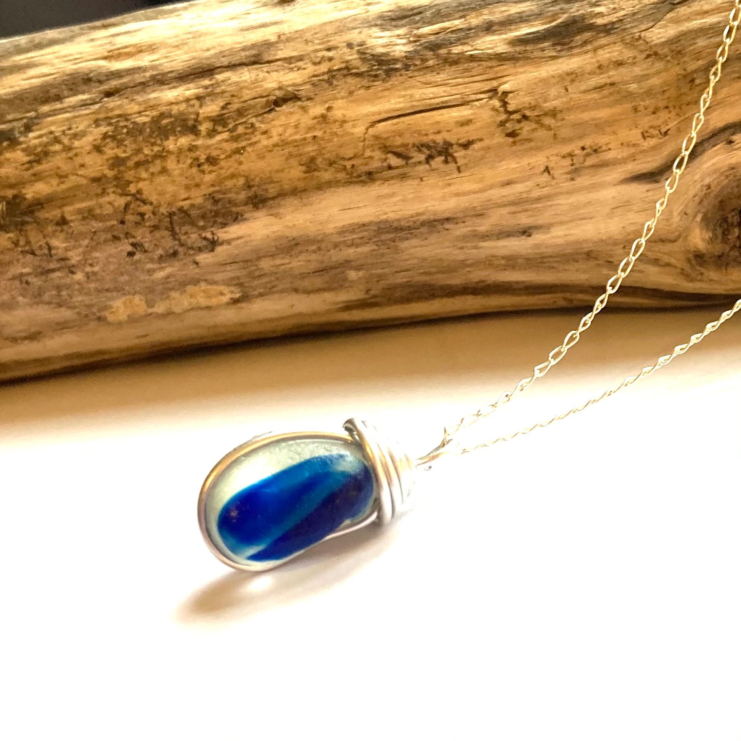 Blues Seaham Sea Glass Multicolour Pendant