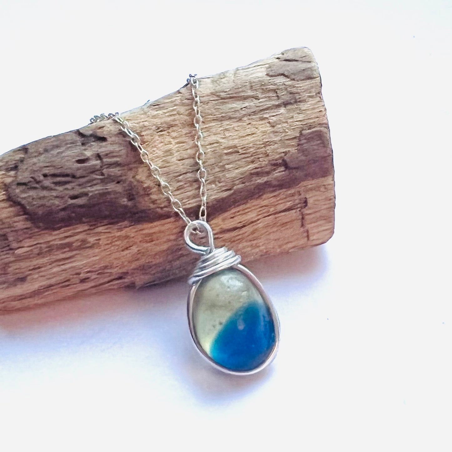 Two Tone Seaham Sea Glass Pendant