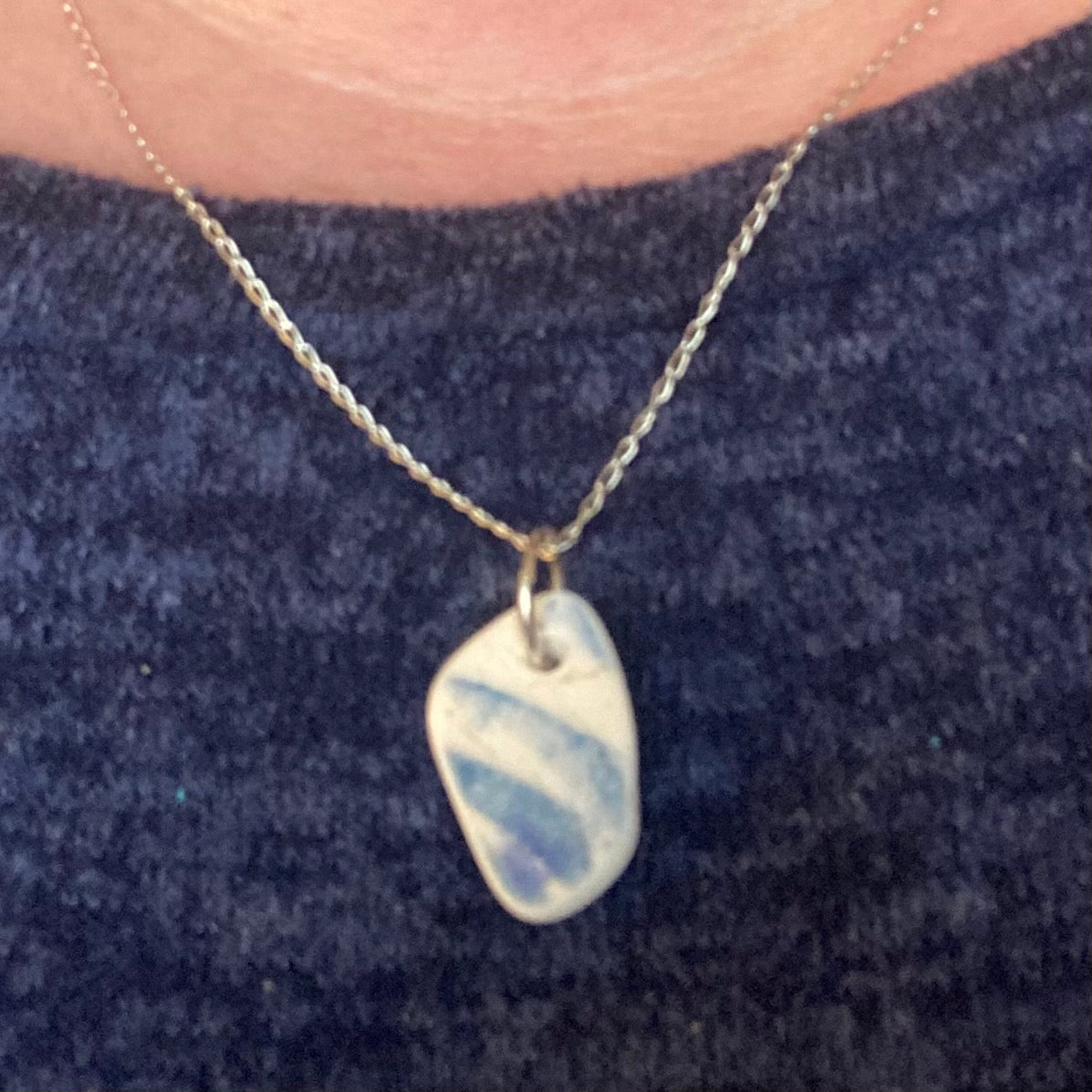 Scottish Sea Pottery Pendant from Ayrshire