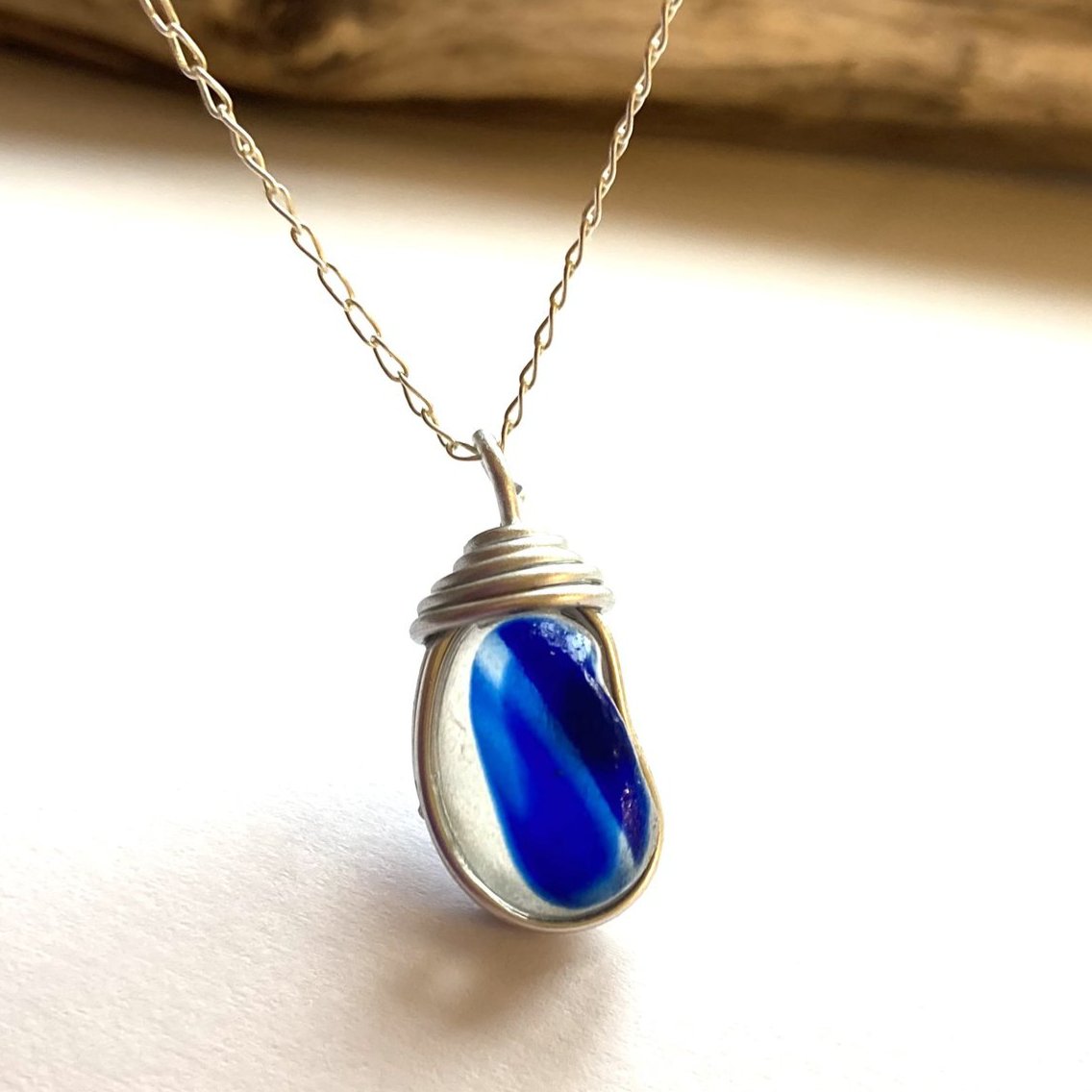 Blues Seaham Sea Glass Multicolour Pendant