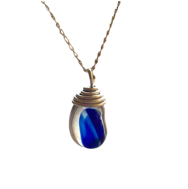 Blues Seaham Sea Glass Multicolour Pendant