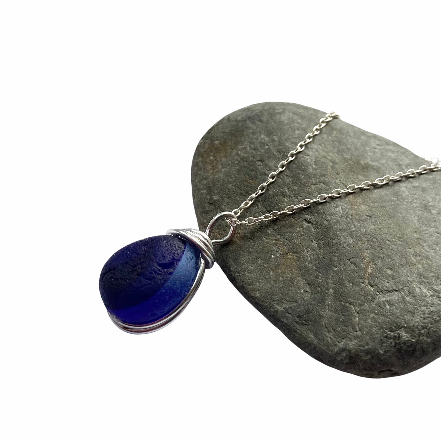 Large Blue Seaham Multi Pendant