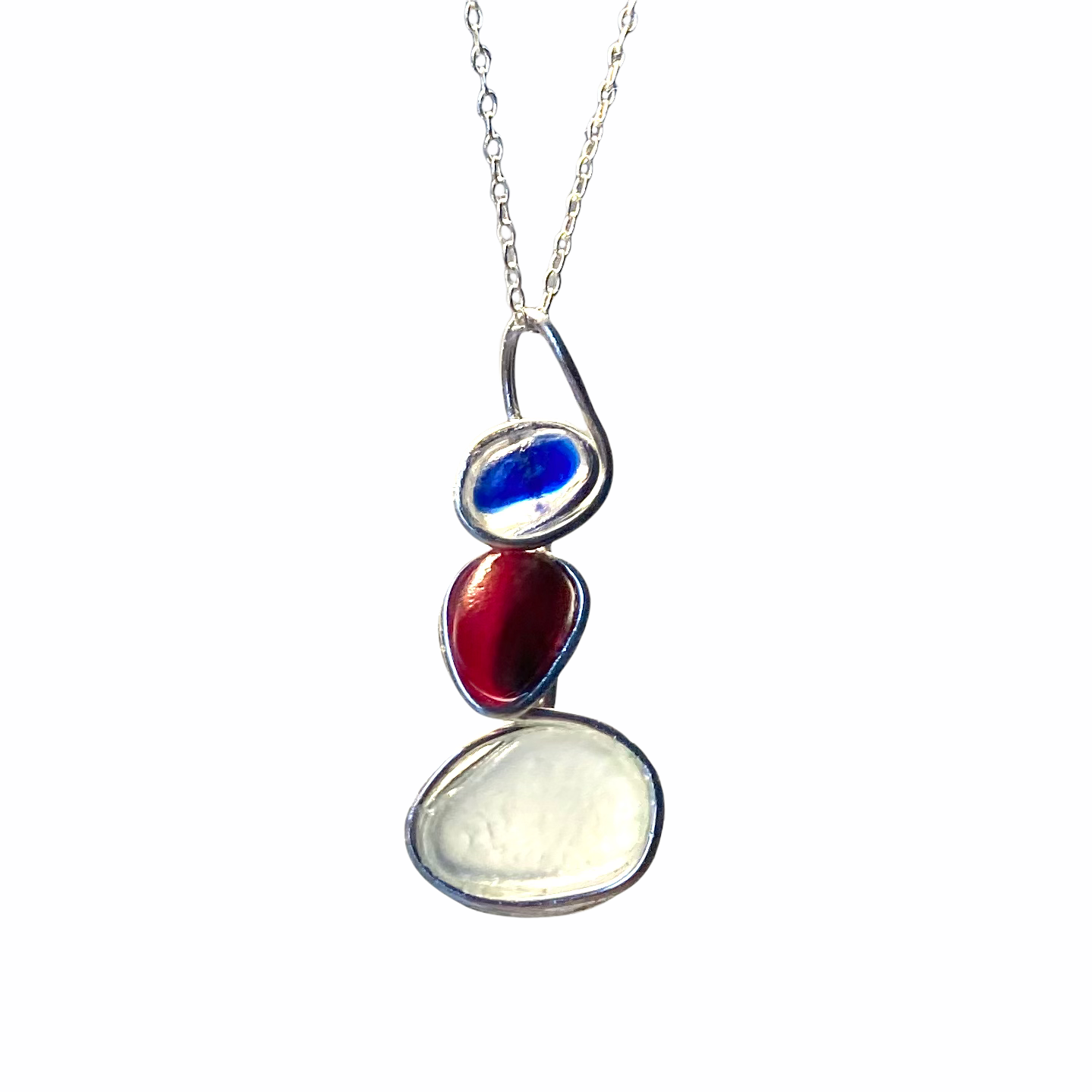 Three Piece Seaham Sea Glass Pendant