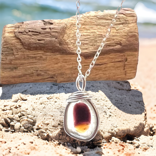 Seaham Sea Glass Multicolour Pendant