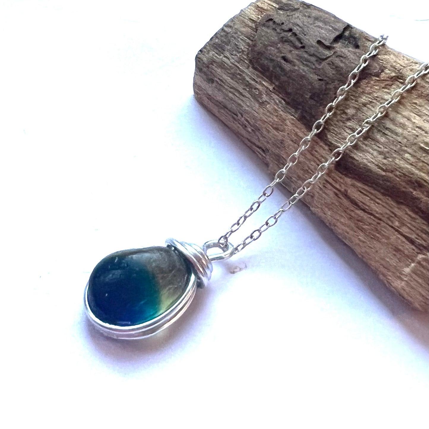 Two Tone Seaham Sea Glass Pendant