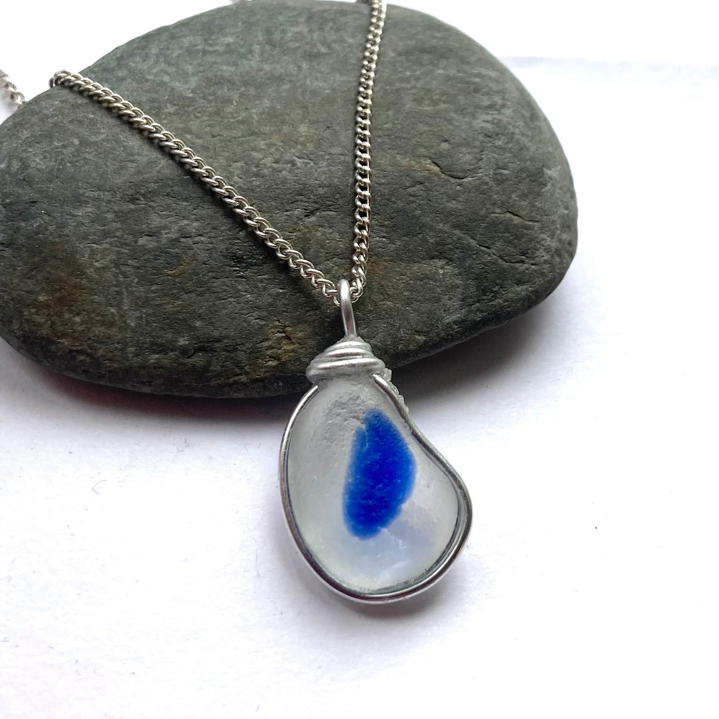 Seaham Sea Glass Multi Tone Pendant