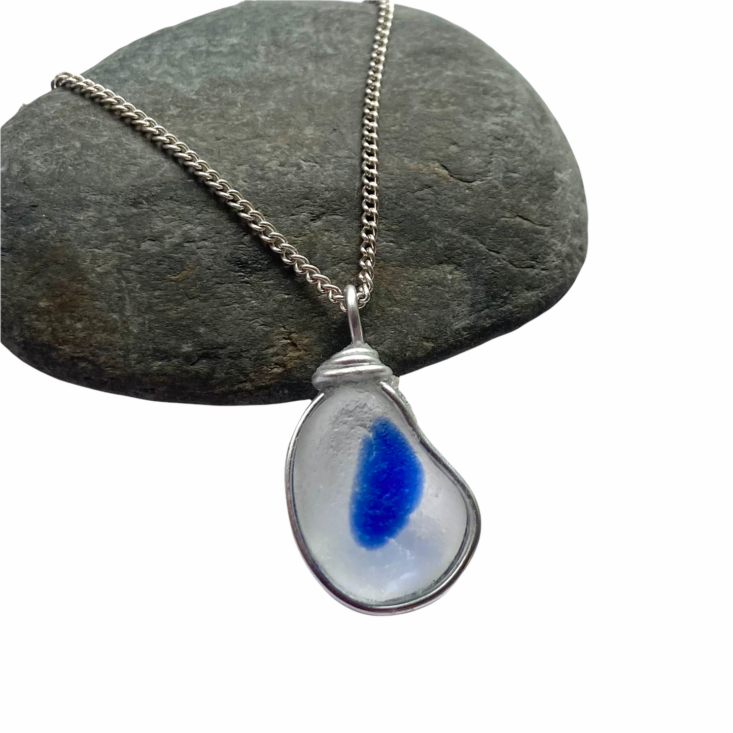 Seaham Sea Glass Multi Tone Pendant