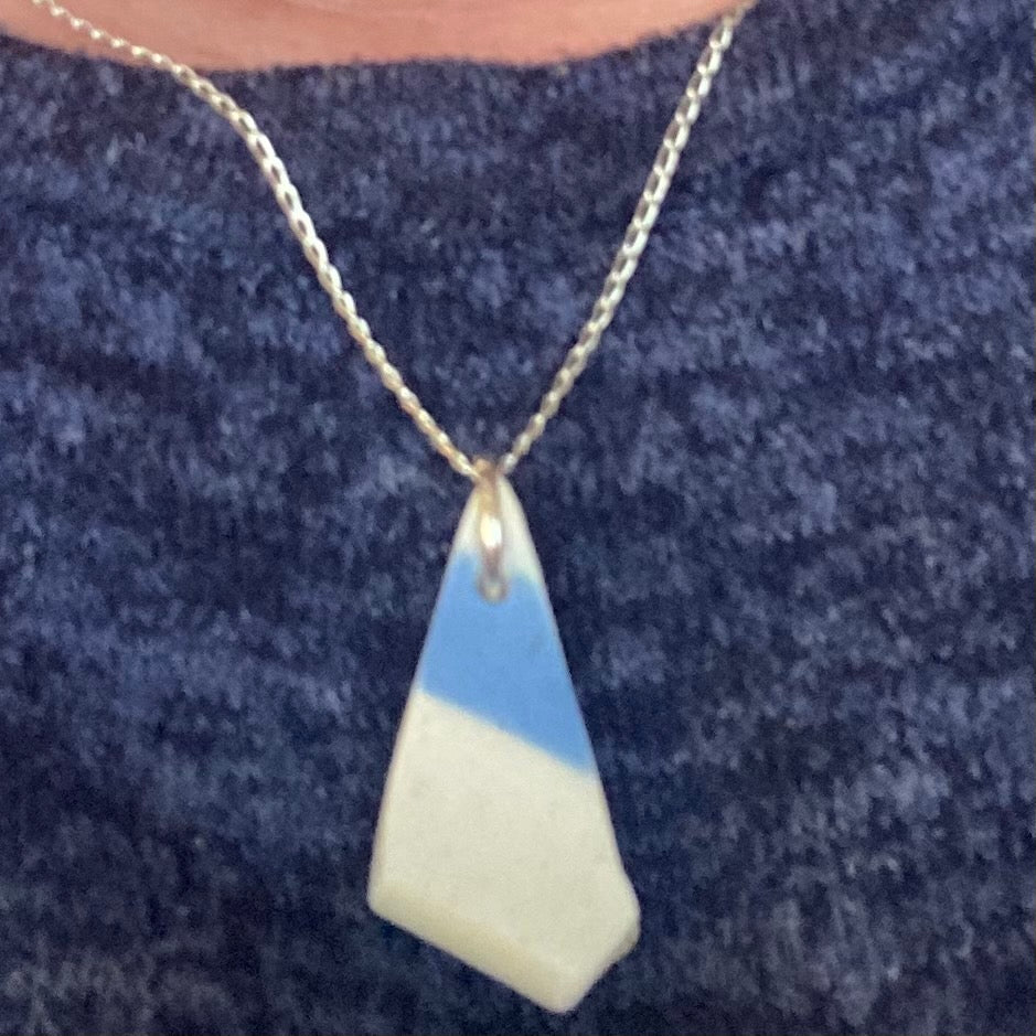 Scottish Sea Pottery Pendant from Ayrshire