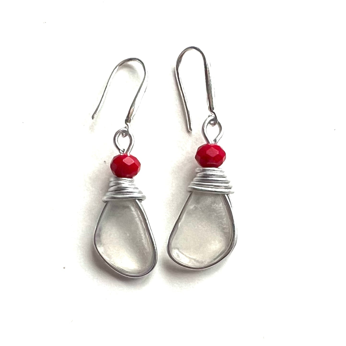 Devon Sea Glass & Berry Earrings