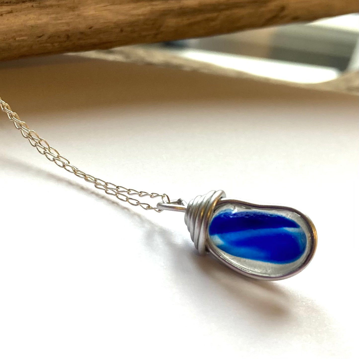 Blues Seaham Sea Glass Multicolour Pendant