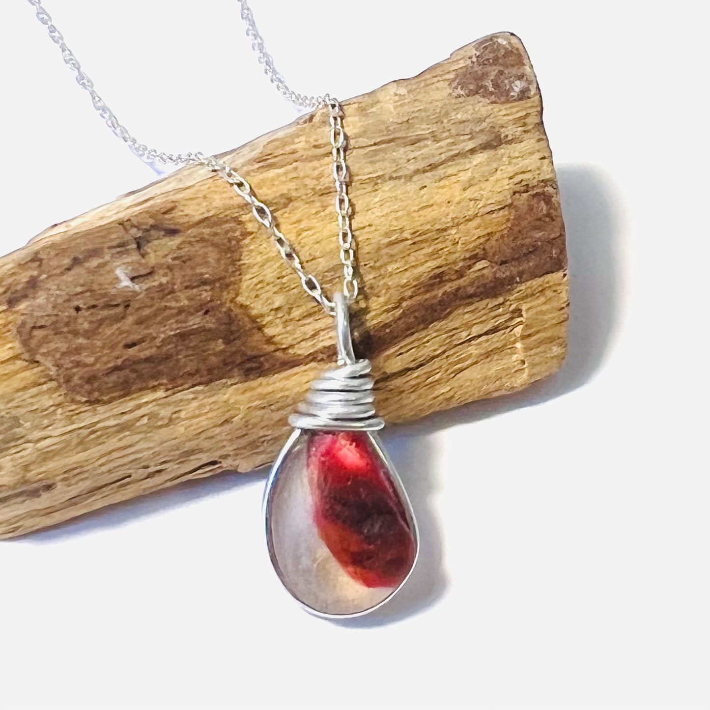 Rare Seaham Sea Glass Multi Pendant